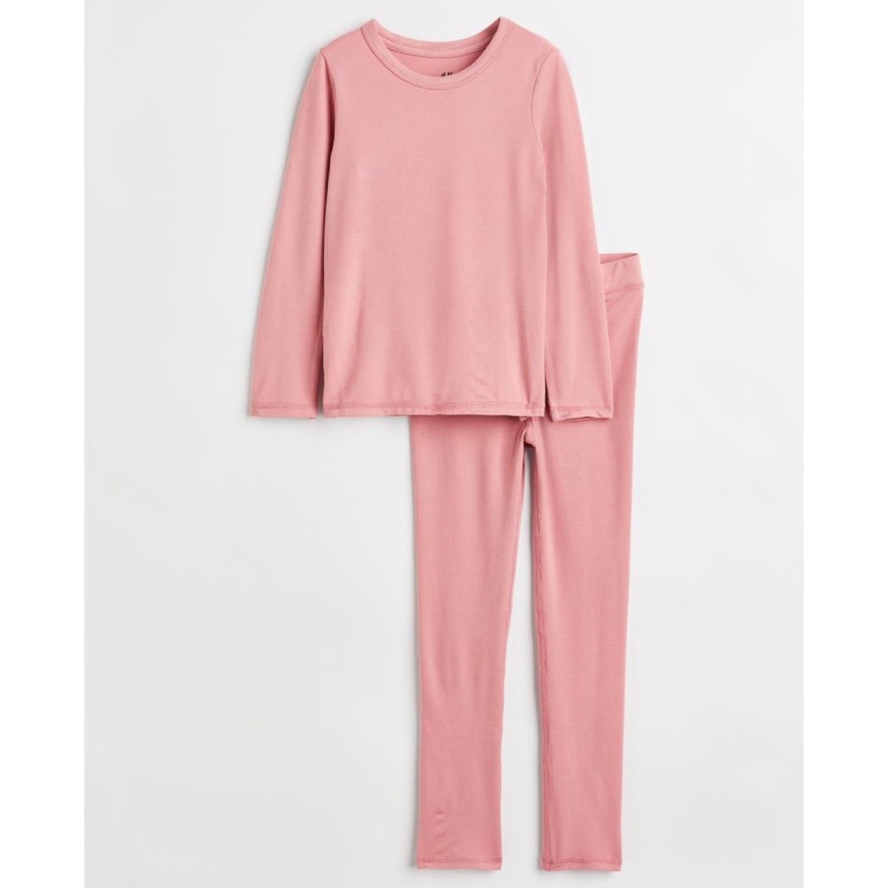 H&M Girls Pink Thermal Ski Underwear | 8-10 YRS